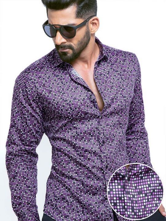 Purple printed shirt Clearance