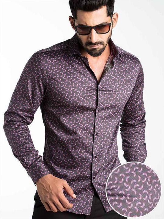 Purple printed shirt Clearance