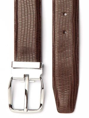 ZB 201 Brown Textured Leather Belt