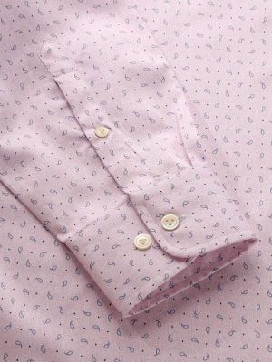 Buy Bassano Pink Cotton Classic Fit Casual Printed Shirt | Zodiac