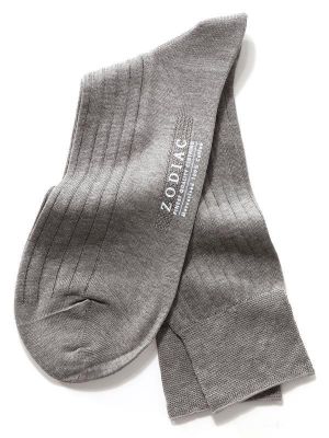 Moderena Melange Rib Light Grey Socks