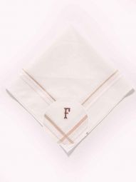 Initial "F" 3 pcs Handkerchief Pack