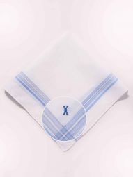 Initial "X" 3 pcs Handkerchief Pack