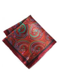 Silk Red and Maroon Pochette