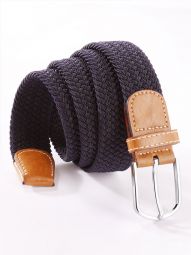 z3 Navy Braided Non-leather Belt