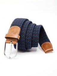 z3 Multi Navy/ Brown Braided Non-leather Belt