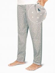z3 Super Soft Jimmies Light Grey Printed Pyjamas