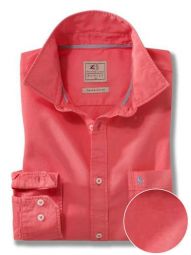 Tottenham Solid Coral Casual Cotton Shirt