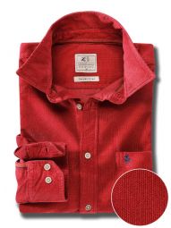 Innsbruck Cord Corduroy Red Casual Cotton Shirt