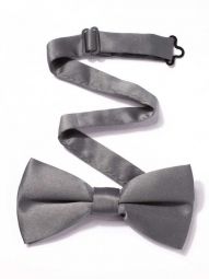 ZBT-1 Solid Dark Grey Polyester Tie