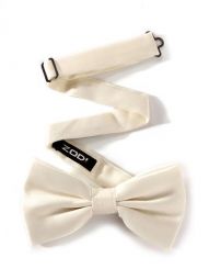 ZBT-17 Solid Ivory Polyester Tie