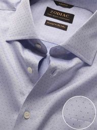 Antonello Solid Blue Tailored Fit Formal Cotton Shirt