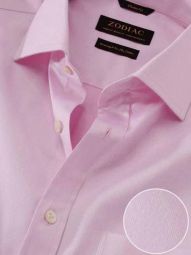 Antonello Solid Pink Classic Fit Formal Cotton Shirt
