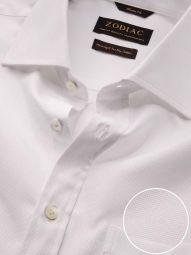 Arezzo Solid White Classic Fit Formal Cotton Shirt