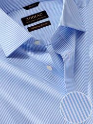 Barboni Striped Sky Classic Fit Formal Cotton Shirt