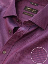 Barolo Solid Red Classic Fit Evening Cotton Shirt