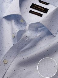 Bassano Printed Sky Classic Fit Formal Cotton Shirt