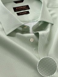 Bassano Printed Mint Tailored Fit Casual Cotton Shirt