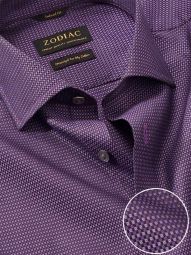 Bruciato Solid Purple Tailored Fit Evening Cotton Shirt