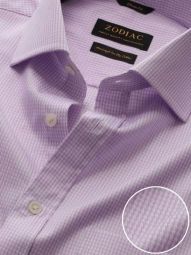 Giotto Solid Lilac Classic Fit Formal Cotton Shirt