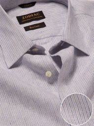 Positano Striped Sand Tailored Fit Casual Linen Shirt