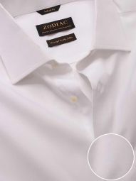 Premium Solid White Tailored Fit Formal Cotton Shirt