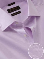 Tramonti Solid Lilac Classic Fit Formal Cotton Shirt