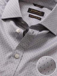 Antonello Solid Light Grey Classic Fit Formal Cotton Shirt