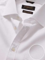Sangiovanni Solid White Classic Fit Formal Cotton Shirt